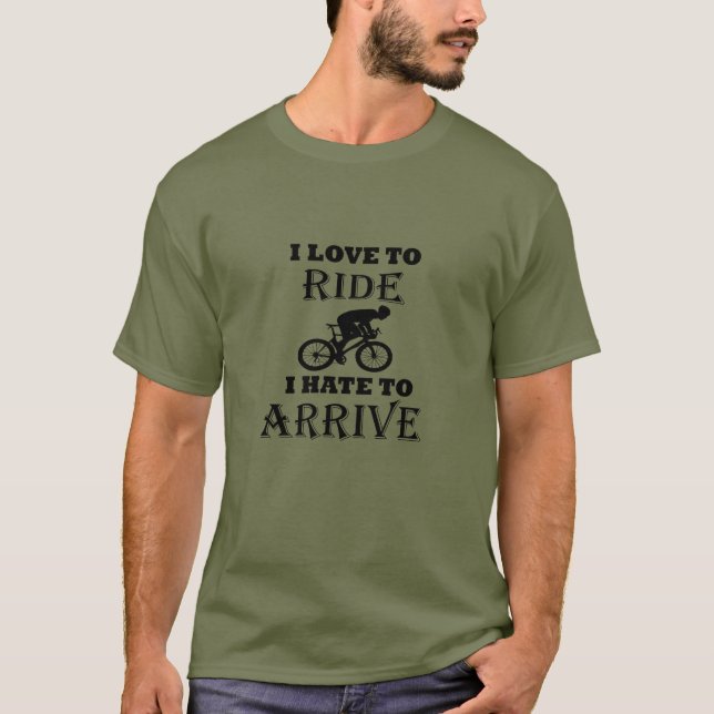 Funny cycling saying T-Shirt (Front)