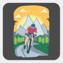 Funny Mountain Bike Stickers 100 Satisfaction Guaranteed Zazzle