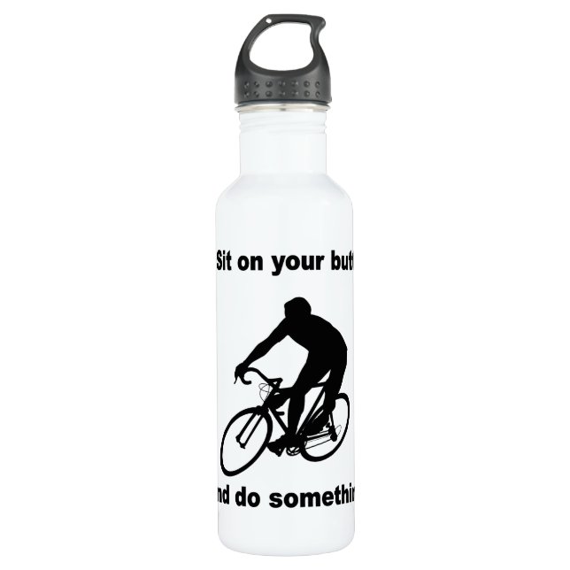 funny cycling water bottle (Front)