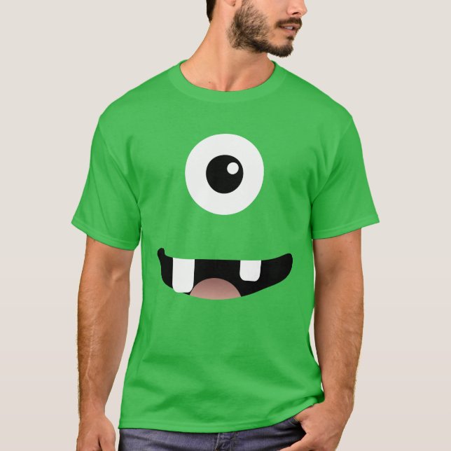 Funny Cyclops One-Eyed Monster Halloween Costume T-Shirt (Front)