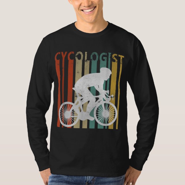 Funny Cycologist Cyclist Road Bike Novelty Bicycle T-Shirt (Front)