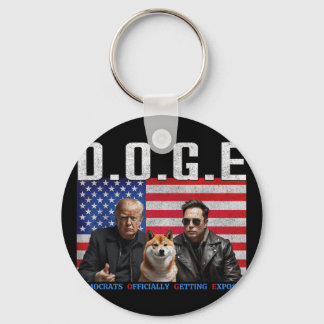 Funny D.o.g.e Doge Democrats Officially Getting Keychain