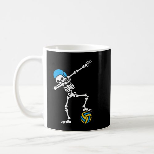 Funny Dab dabbing skeleton Water polo Halloween sw Coffee Mug