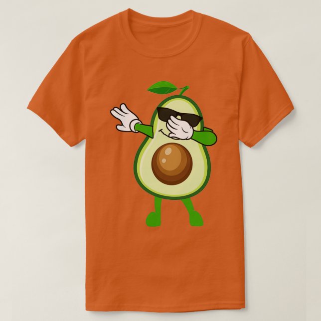 Funny Dabbing Avocado Lover T-Shirt (Design Front)