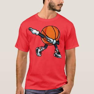 Funny Dabbing Basketball Dance With Shoes Mascot P T-Shirt