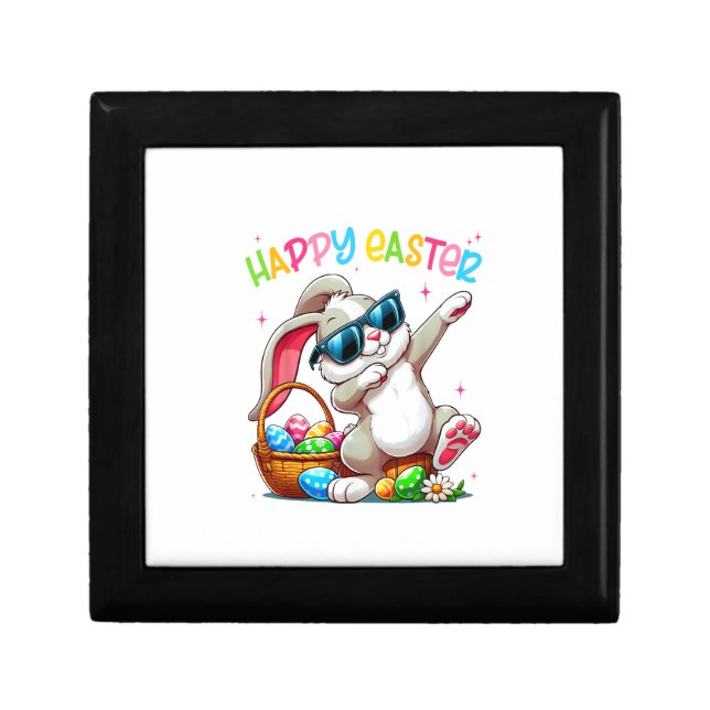Funny Dabbing Bunny Easter Happy Easter for Boys G Gift Box (Front)