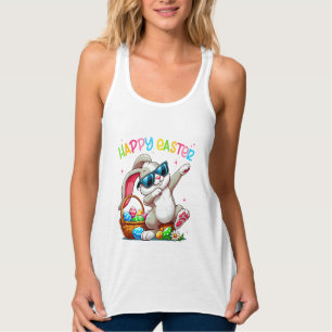 Funny Dabbing Bunny Easter Happy Easter for Boys G Tank Top
