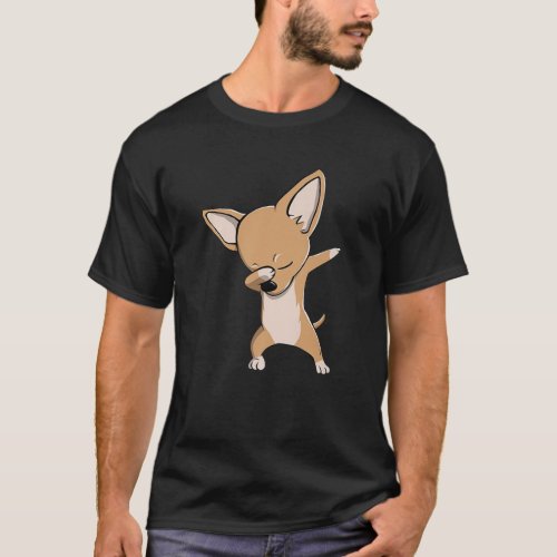 Funny Dabbing Chihuahua Short Haired Dog Dab Dance T_Shirt