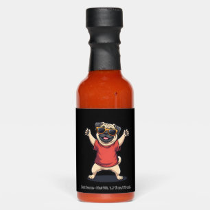 Funny Dabbing Dab Pug Dog Pets Dance Animal Puppy Hot Sauces