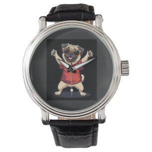 Funny Dabbing Dab Pug Dog Pets Dance Animal Puppy Watch