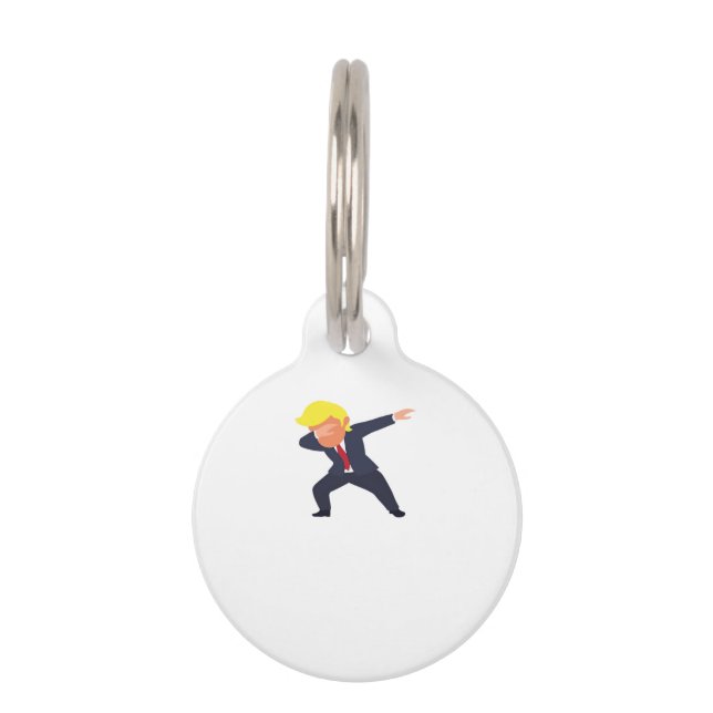Funny Dabbing Design Classic Pet ID Tag (Front)