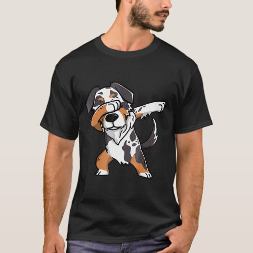 Funny Dabbing dog Birthday Dog Gif T_Shirt