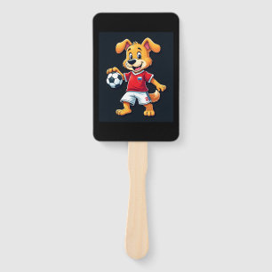 Funny Dabbing Dog Russia Soccer Jersey Russian Foo Hand Fan
