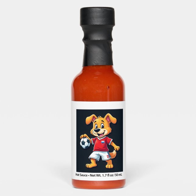 Funny Dabbing Dog Russia Soccer Jersey Russian Foo Hot Sauces (Front)