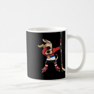 Funny Dabbing Dog Serbia Ice Hockey Fans Jersey Da Coffee Mug