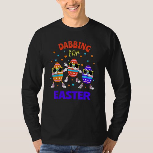 Funny Dabbing Easter Egg Easter Day Boys Girls Kid T_Shirt