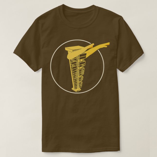 Funny Dabbing Glockenspiel Percussion Players Musi T-Shirt (Design Front)