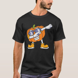Funny Dabbing Halloween Boys Pumpkin Boys Dabbing T-Shirt