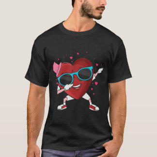 Funny Dabbing Heart Valentine’s Day T-Shirt for Me