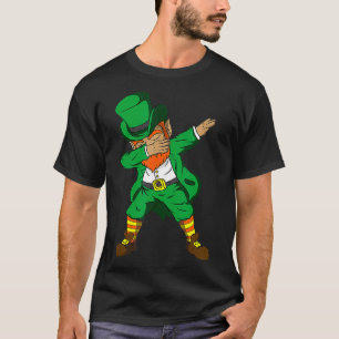 Funny Dabbing Kids Boy Girl St Patricks Day T-Shirt