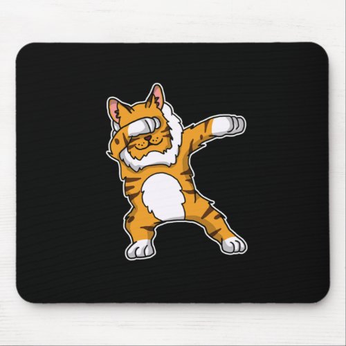 Funny Dabbing Lynx Dab Dance Bobcat Lover Gift Mouse Pad