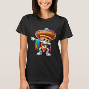 Funny Dabbing Mexican Pizza Dance Food Lover Gradu T-Shirt