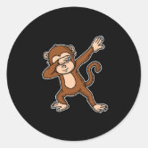 Cool monkey dabbing' Sticker | Spreadshirt