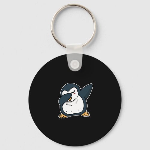 Funny Dabbing Penguin Dab Dance Aquatic Lover Gift Keychain