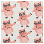 Funny Dabbing Pig Fabric