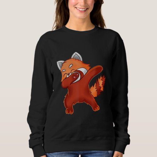 Funny Dabbing Red Panda Lover Sweatshirt