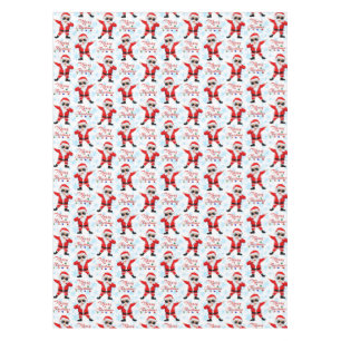 Funny Dabbing Santa Claus Merry Christmas Tablecloth