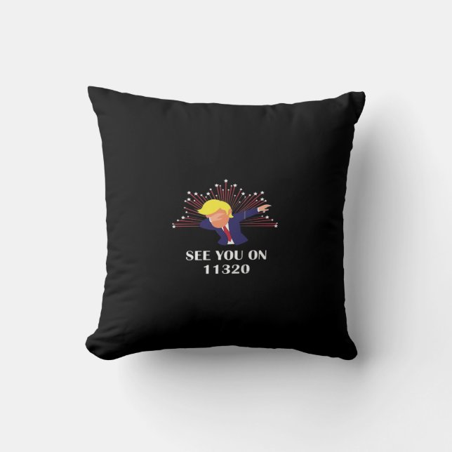 Funny Dabbing See 11320 Design Graphic Throw Pillow (Front)