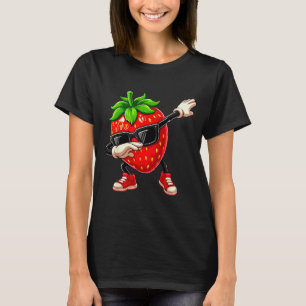 Funny Dabbing Strawberry Summer Fruit Lover Men Wo T-Shirt