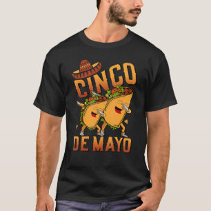 Funny Dabbing Taco Cinco de Mayo Mexican Food Dab T-Shirt