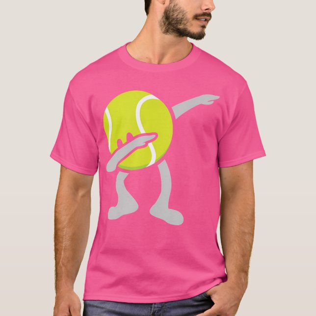 Funny Dabbing Tennis Ball T-Shirt (Front)