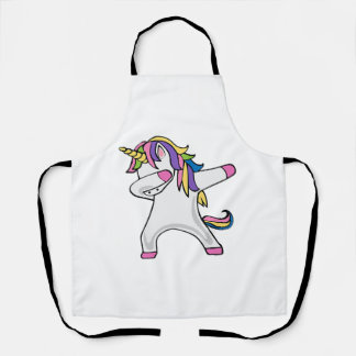 Funny Dabbing Unicorn Apron