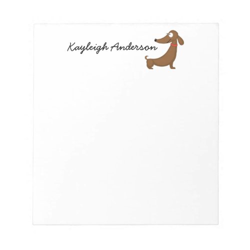 Funny Dachshund 55 x 6 Notepad _ 40 pages
