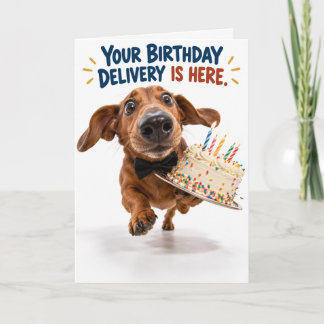 Funny Dachshund Birthday Card | Fisheye Dog Humor