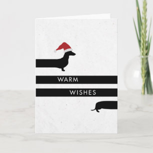 Funny Dachshund Christmas card