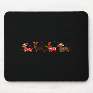 Funny Dachshund Christmas Weenie Dog Lover Cute Me Mouse Pad