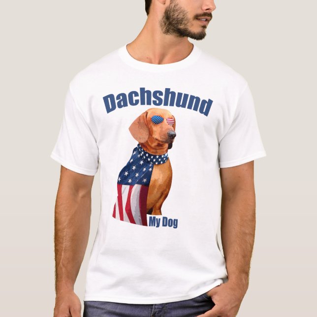 Funny Dachshund – Cute Dog Lover T-Shirt (Front)