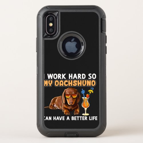 Funny Dachshund Dachshund Lover Gifts OtterBox Defender iPhone XS Case