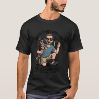 Funny Dachshund Dad Dog Lover Doxie Father Wiener T-Shirt