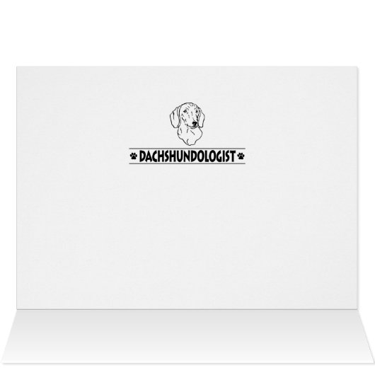 Funny Dachshund Dog (Inside Horizontal (Top))