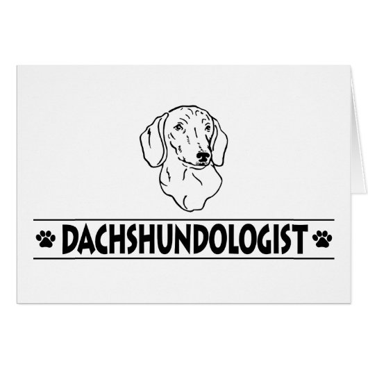 Funny Dachshund Dog Cards (Front Horizontal)