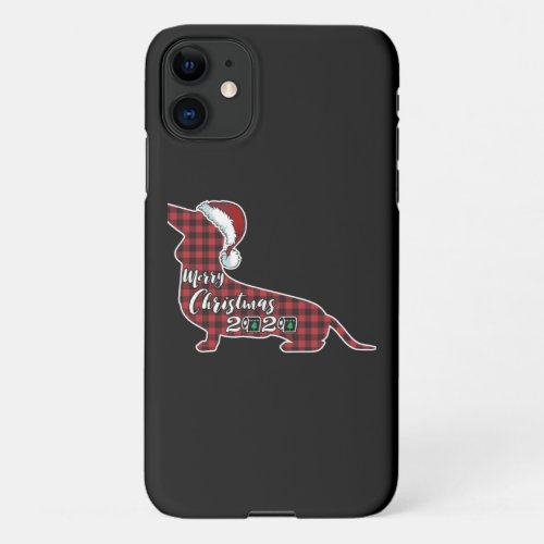 Funny Dachshund Dog Christmas iPhone 11 Case