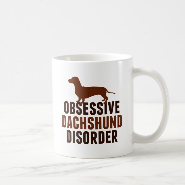 Funny Dachshund Dog Lover Coffee Mug (Right)