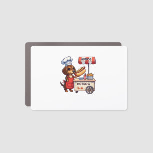 Funny Dachshund Dog Weiner Sausage Hotdog Sandwich Car Magnet