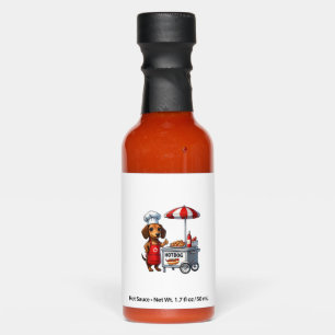 Funny Dachshund Dog Weiner Sausage Hotdog Sandwich Hot Sauces