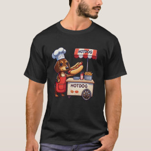 Funny Dachshund Dog Weiner Sausage Hotdog Sandwich T-Shirt